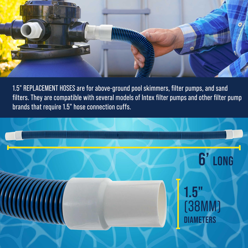U.S. Pool Supply stainless-steel clamp close-up securing a leak-free join