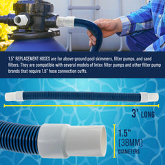 U.S. Pool Supply stainless-steel clamp detail providing corrosion resistance