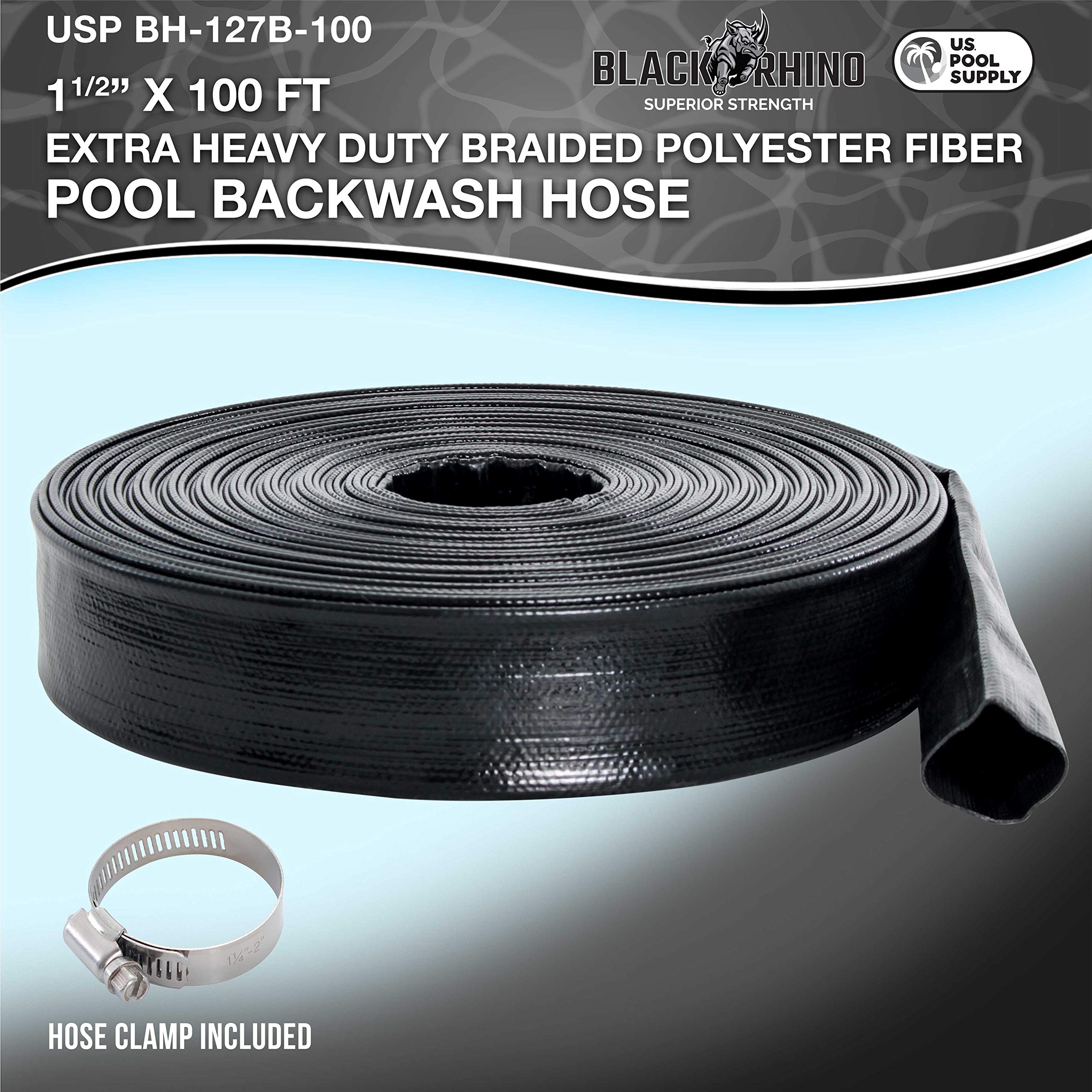 U.S. Pool Supply close-up of 1.2mm wall thickness offering burst resistance