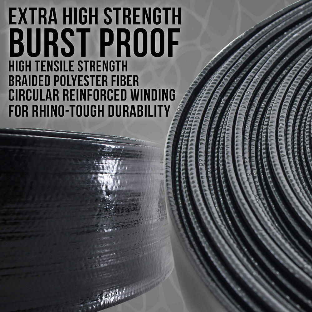 U.S. Pool Supply braided reinforcement close-up, highlighting burst-resistant construction