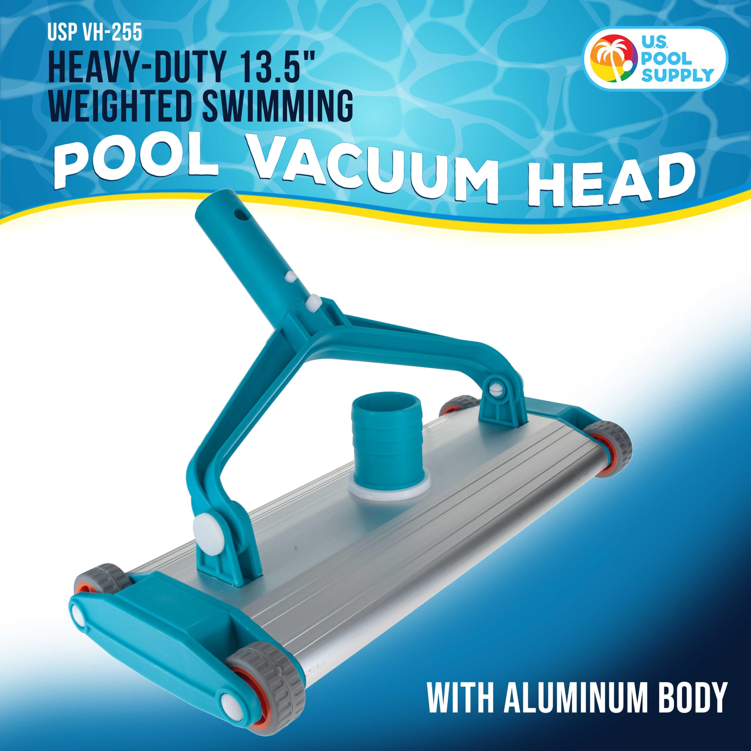 U.S. Pool Supply close-up of weighted base providing stable submerged suction