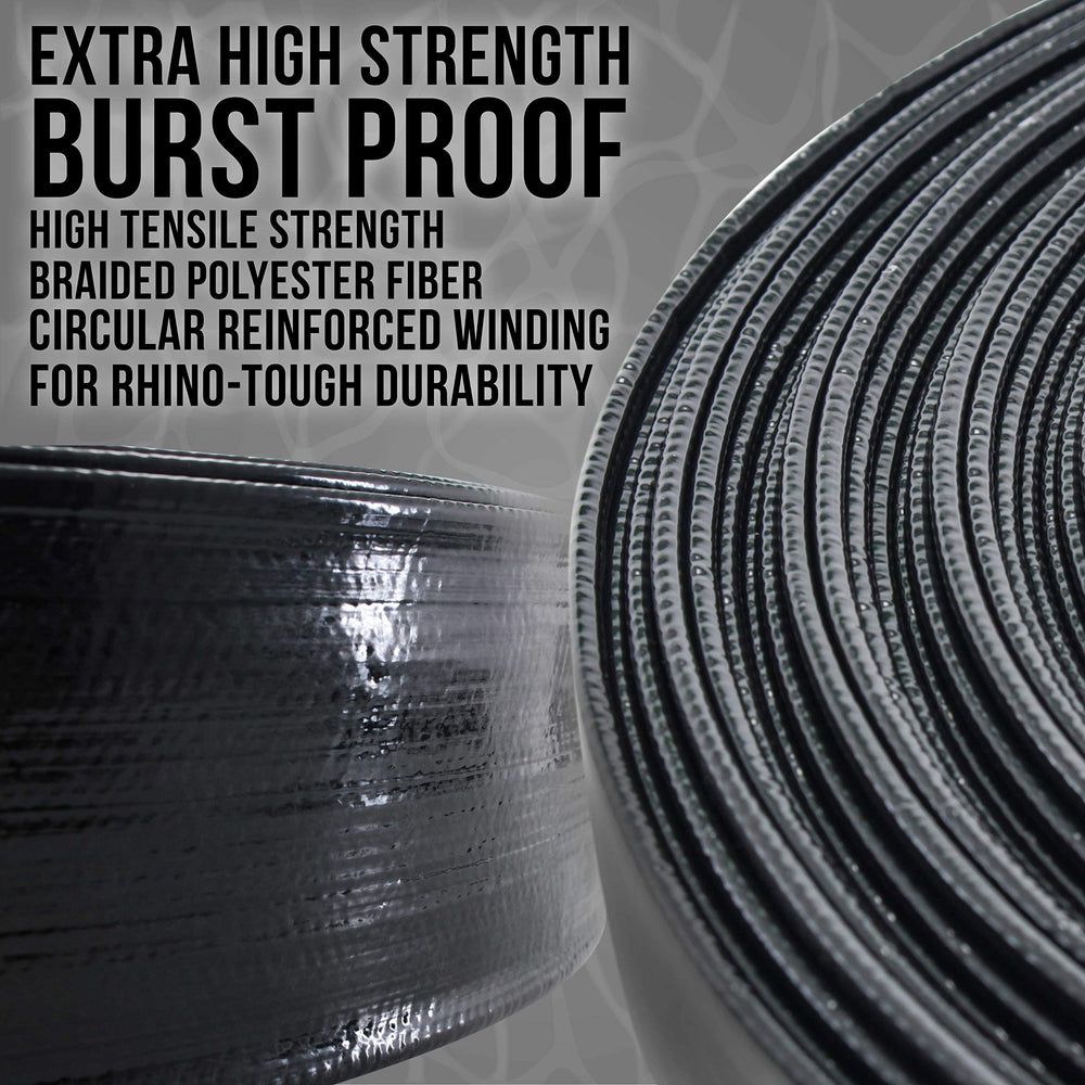U.S. Pool Supply hose stretched out showing full 50-foot reach for routing