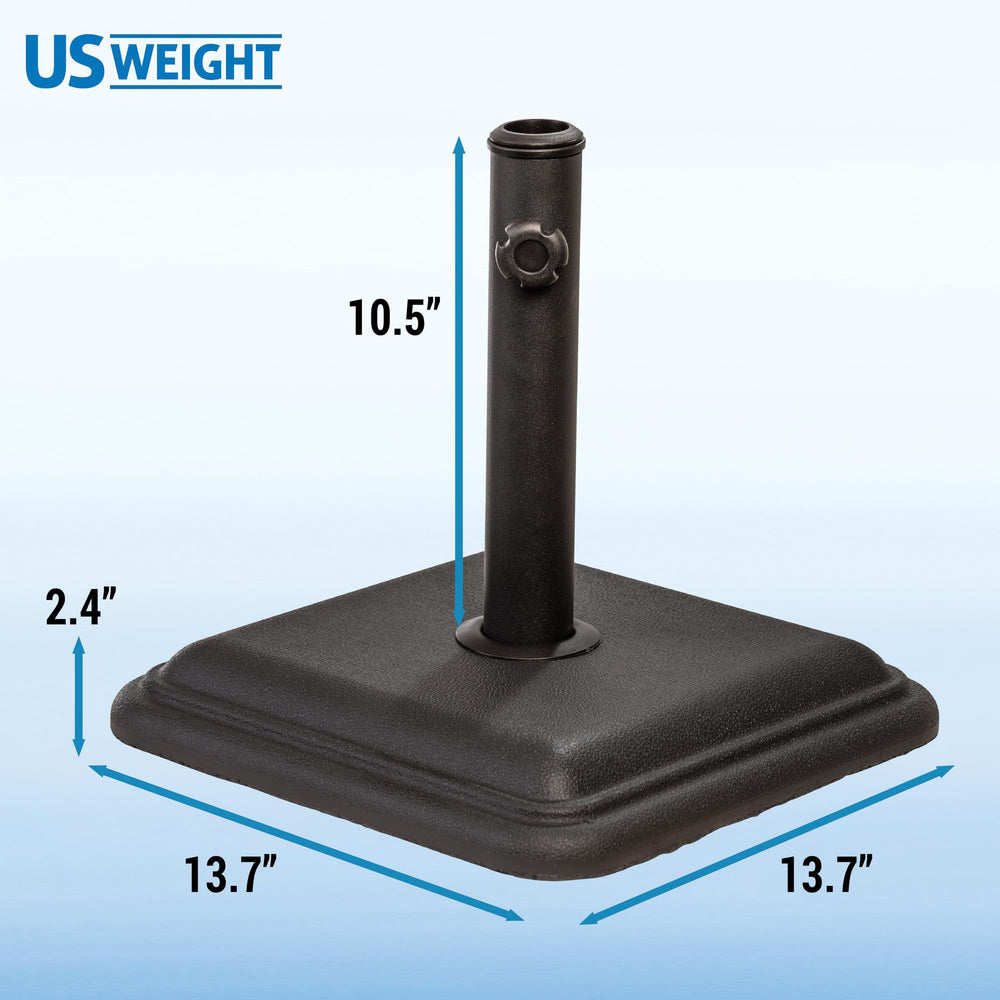 US Weight close-up of stem and adjustable collars showing secure pole fit