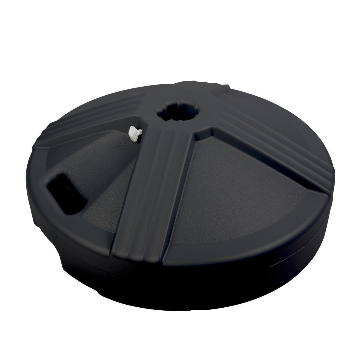 US Weight front view of umbrella base showing stable design and weather resistance