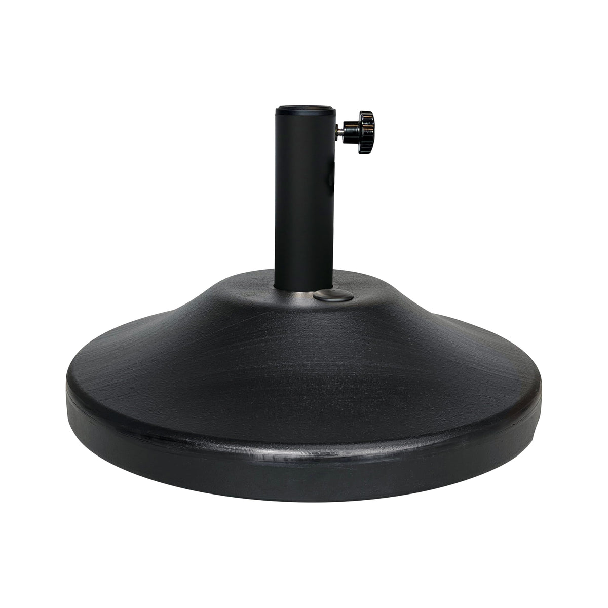 US Weight front view showing black umbrella base and sturdy profile benefits stability