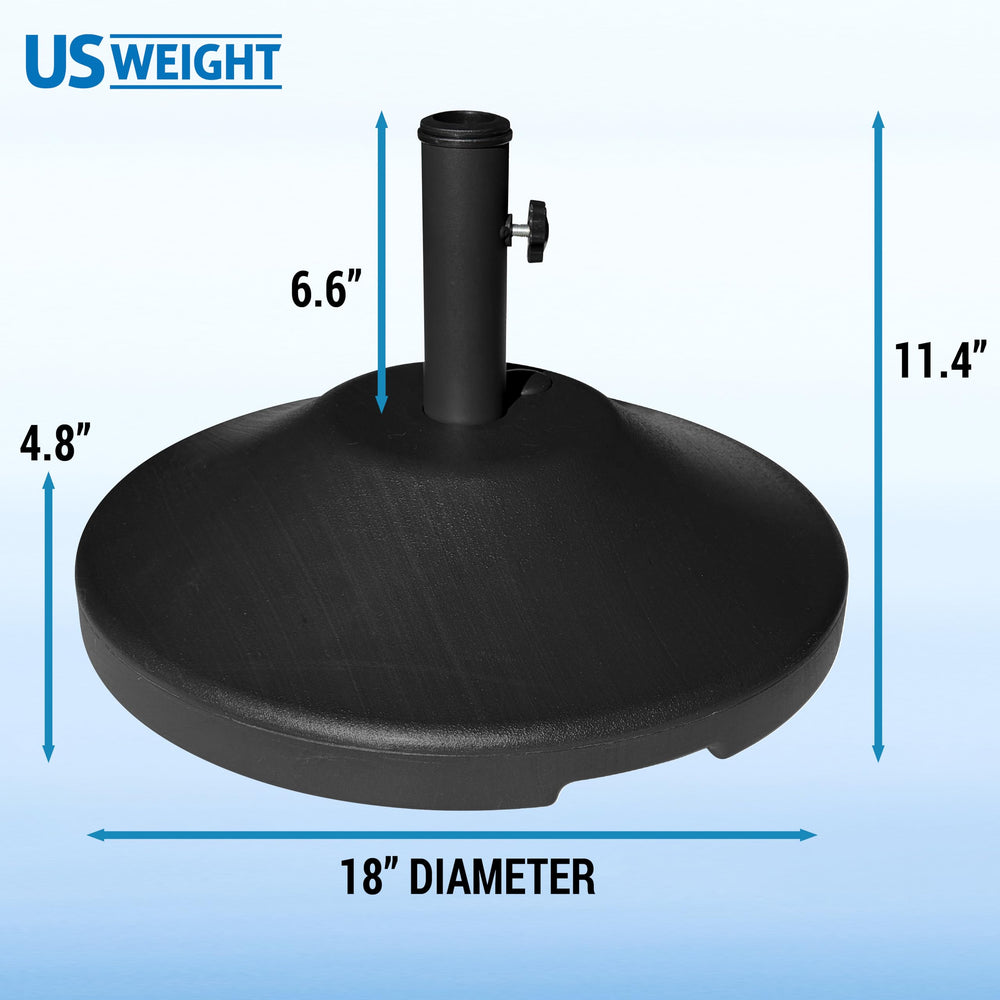US Weight side profile highlighting molded handles for easier movement