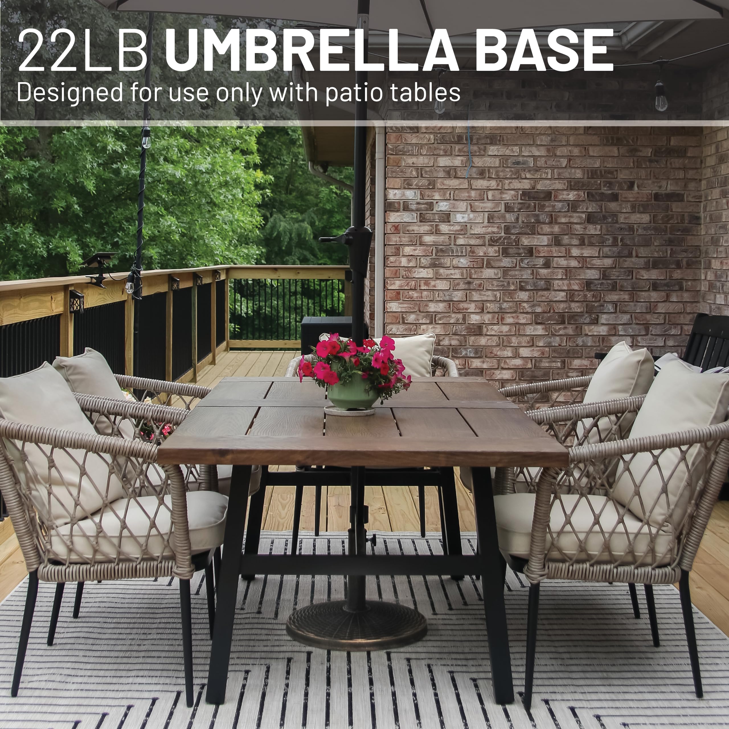 US Weight wicker pattern close-up highlighting textured finish and durable look