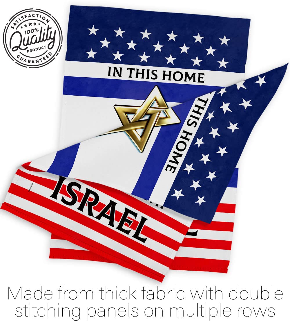 USA Decoration flag held by hand showing compact scale and portable convenience