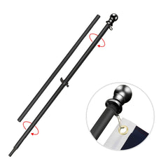 USA Flag Co. stainless-steel collar and clip close-up providing secure flag attachment