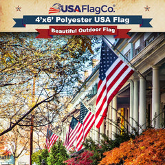 USA Flag Co. sewn stripes detail showing long-lasting seam strength