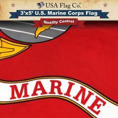 USA Flag Co. brass grommets and polyester heading for secure pole attachment