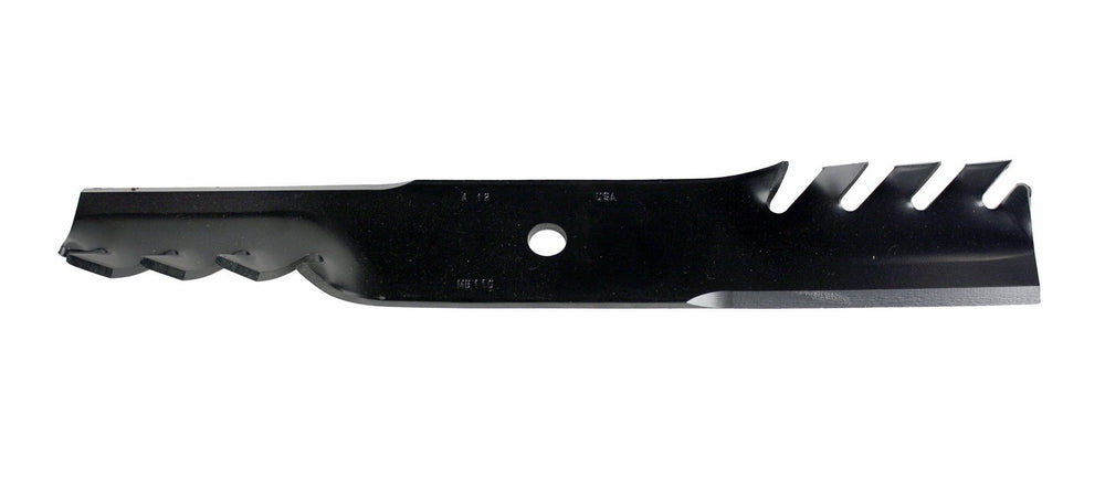 USA Mower Blades close-up of sharpened edge demonstrating precise mulching performance