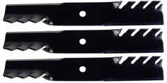 USA Mower Blades front profile showing blade shape and cutting edge for improved finish