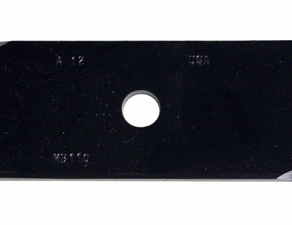 USA Mower Blades packaging and label showing part number compatibility and identification