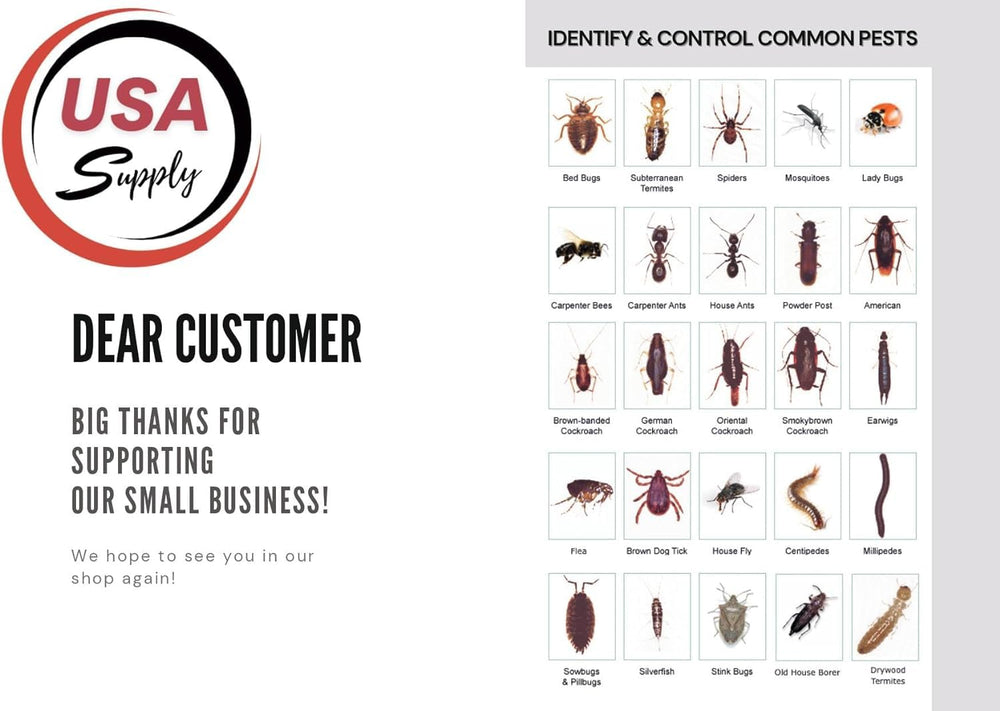 USA Supply chemical-resistant gloves and pest ID card together for safer, informed application