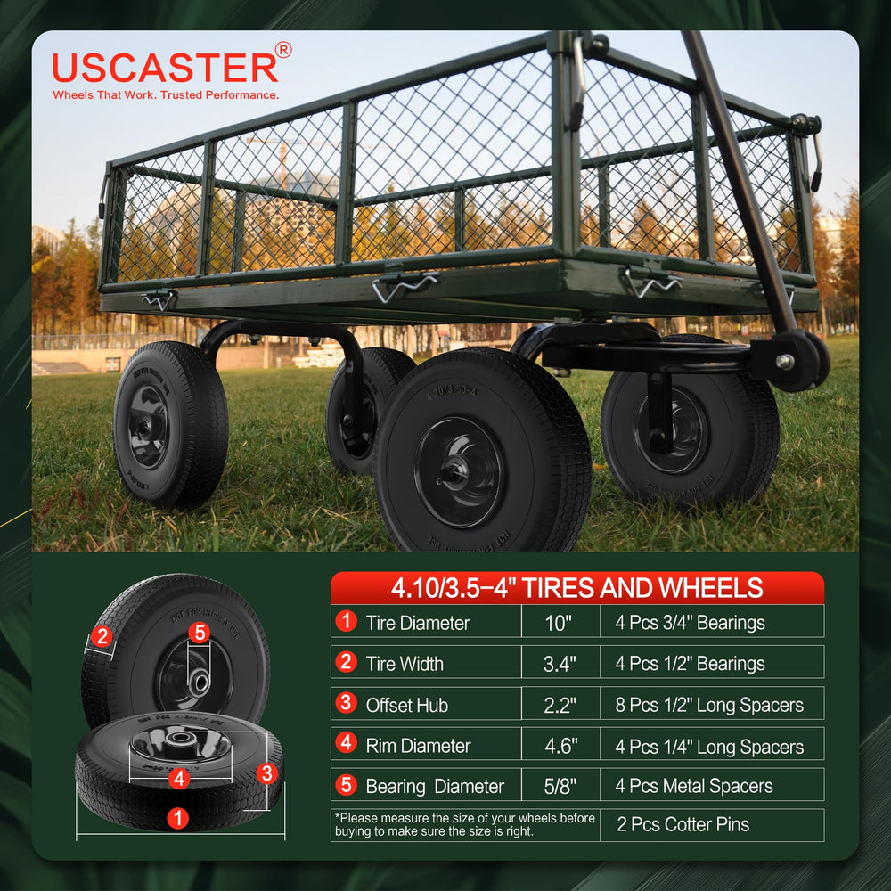 uscaster close-up sawtooth tread providing superior traction on uneven surfaces