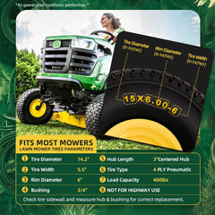 uscaster tread closeup highlighting turf-friendly shallow pattern