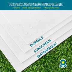 USCNC corrugated edge detail highlighting durable 4mm plastic and weather resistance