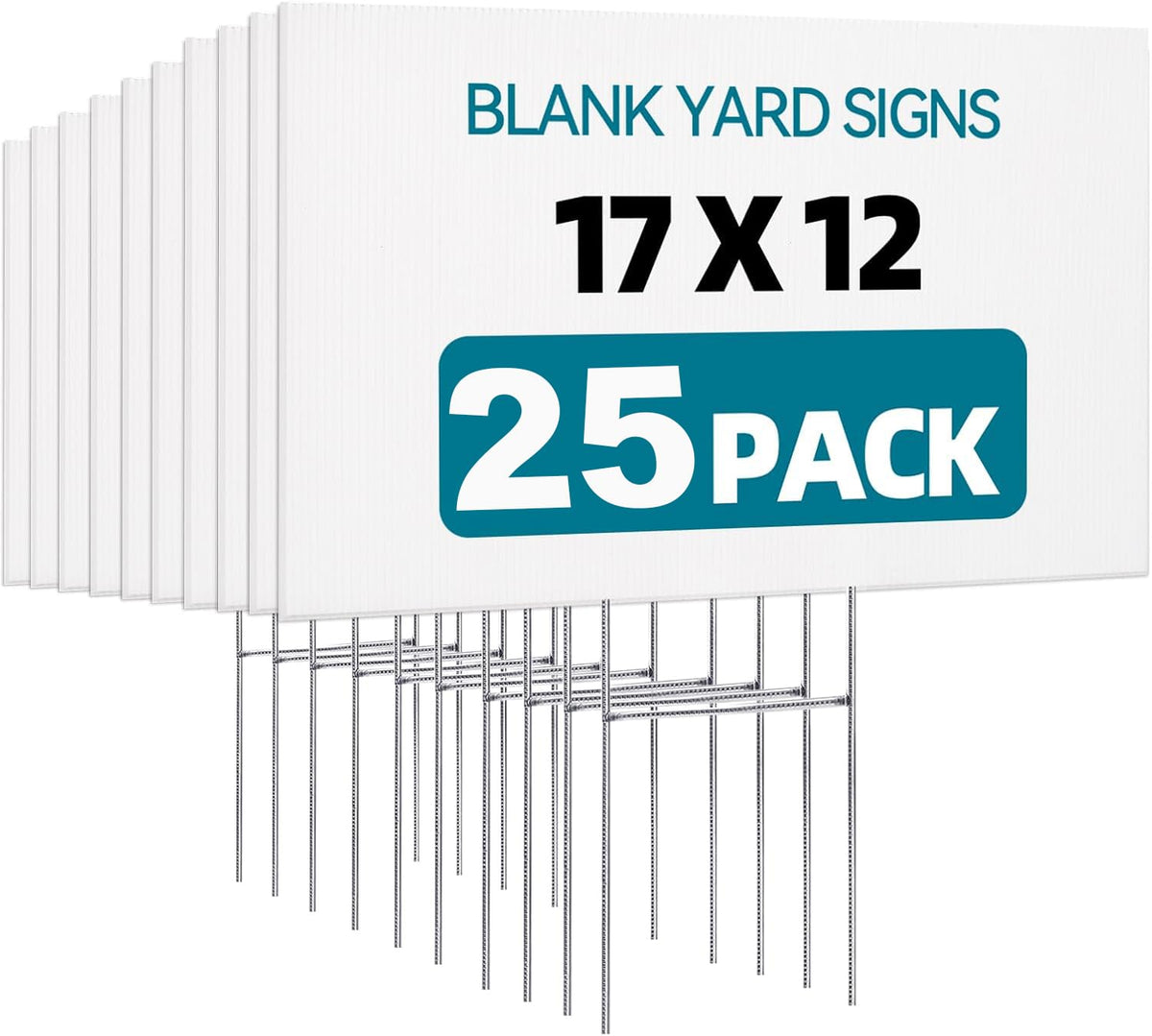 USCNC front view of stacked blank signs showing clean printable surface and benefit of visibility