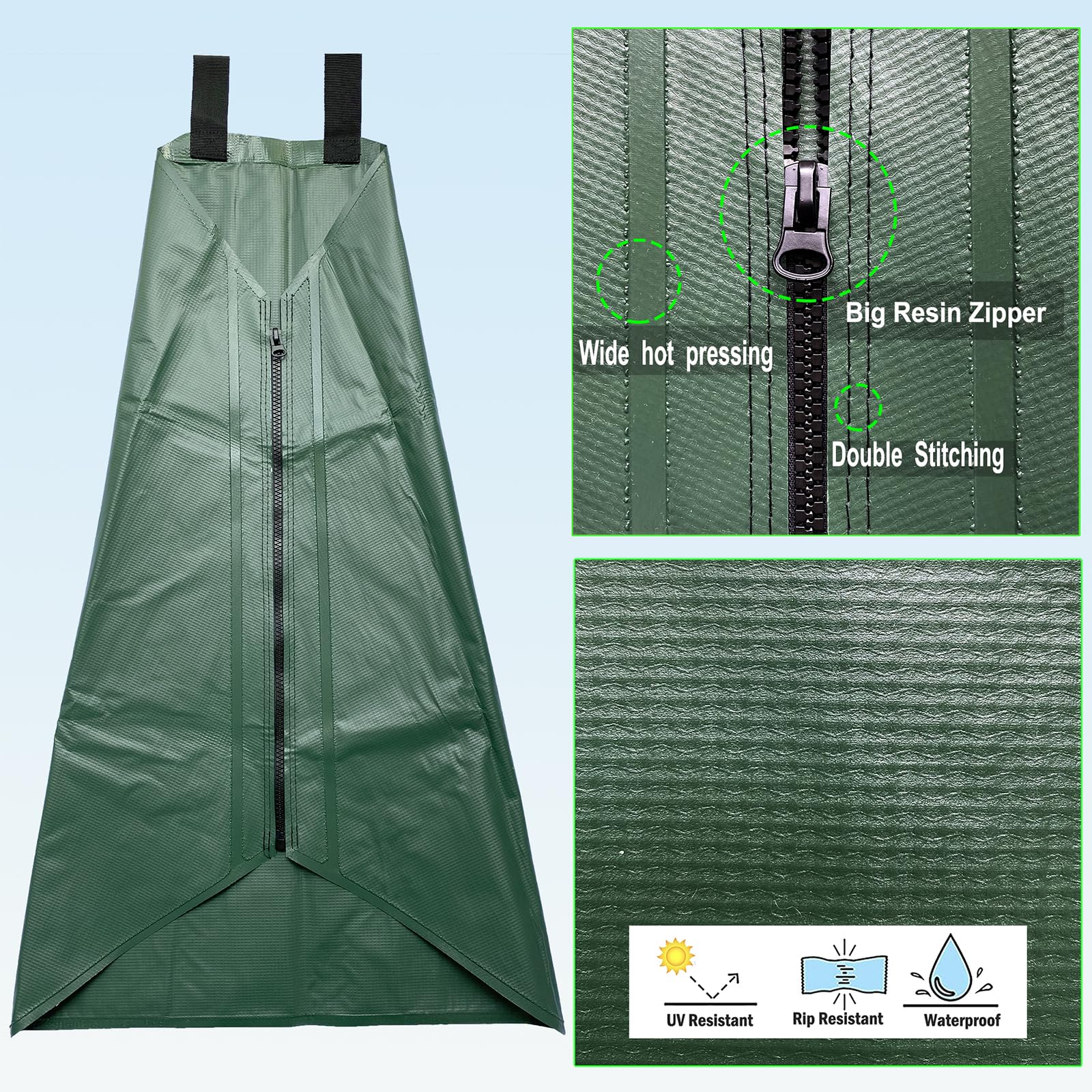 USHIGHLIGHT close-up of drip holes and zipper for reliable slow release