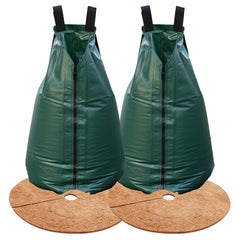 USHIGHLIGHT front view showing bag and mulch ring for deep watering