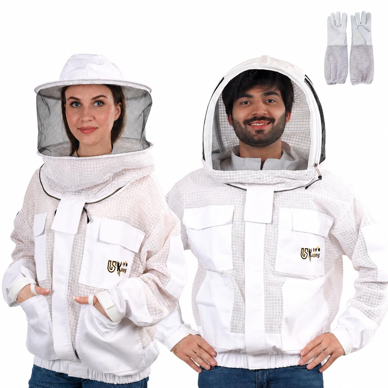 USKEEPERS front view jacket and veils showing full protection and visibility