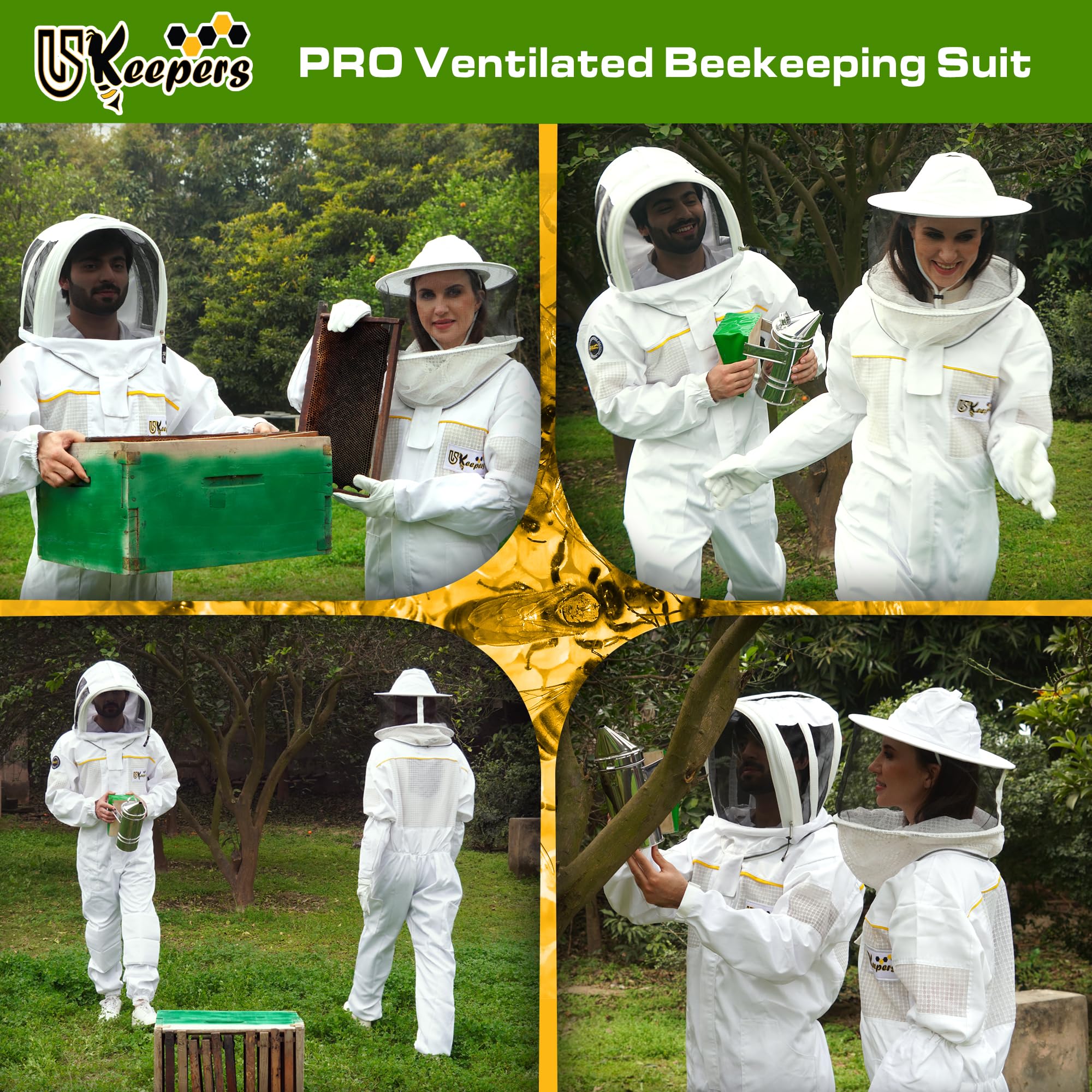USKEEPERS chest and back ventilation panels for cooler hive work
