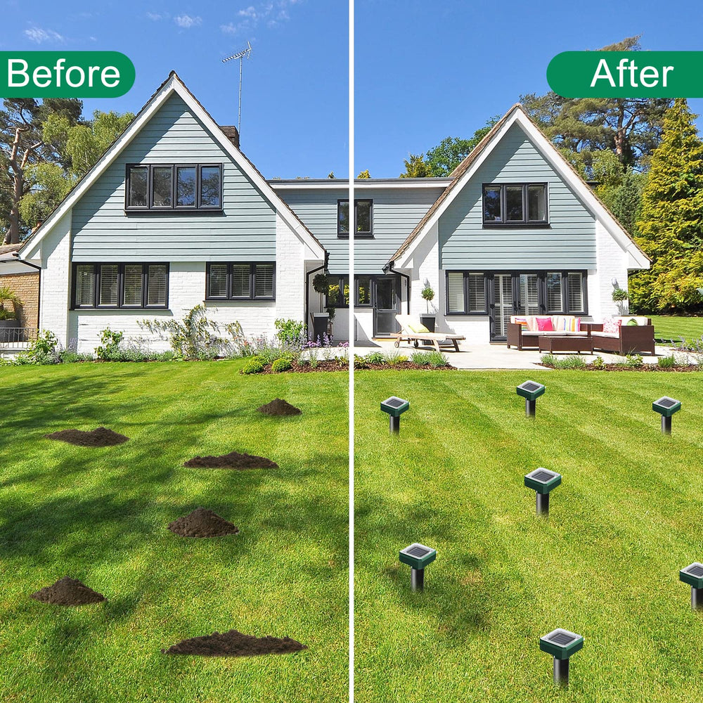 USKICH lifestyle shot in garden demonstrating pest-free lawn