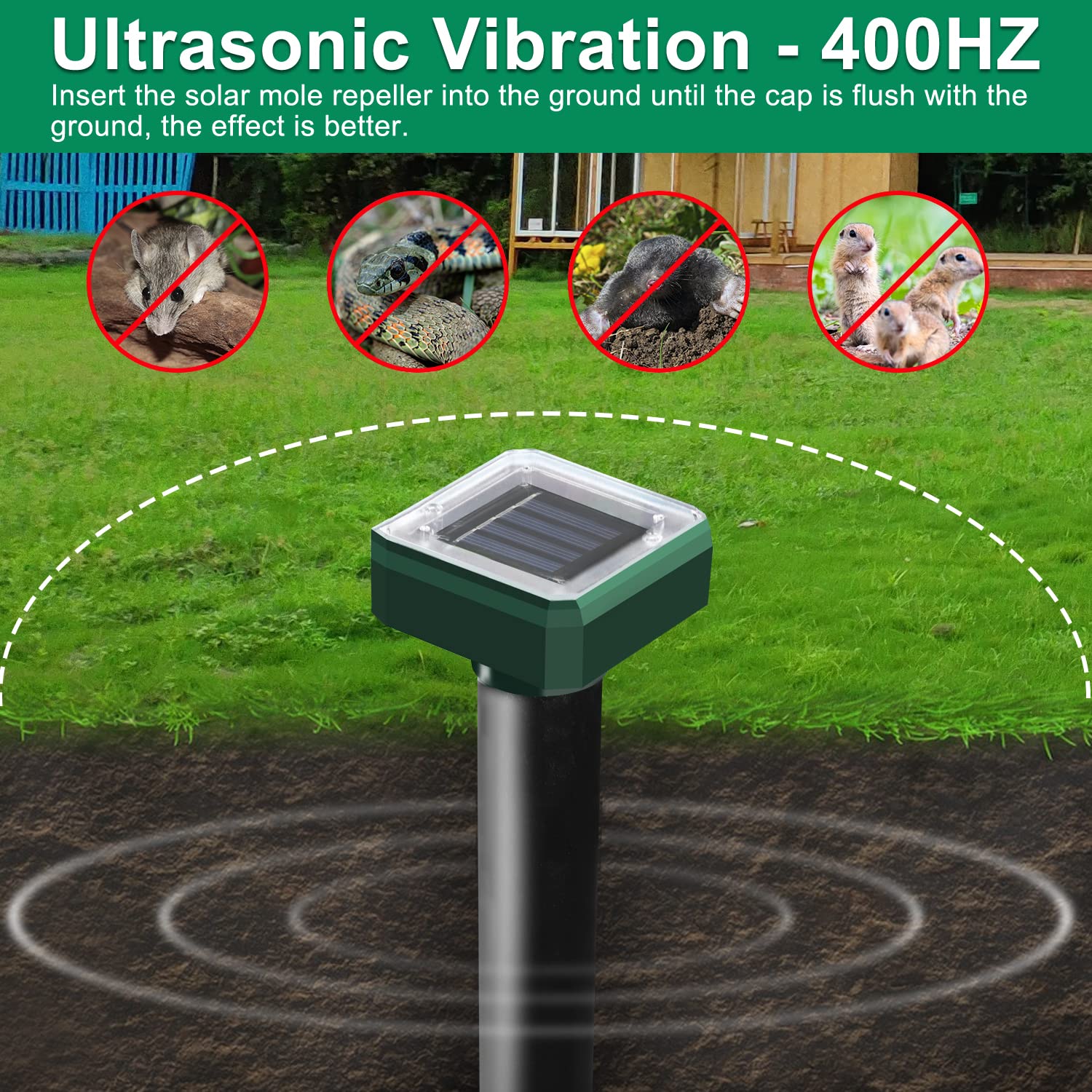 USKICH side view highlighting waterproof housing for reliable outdoor use