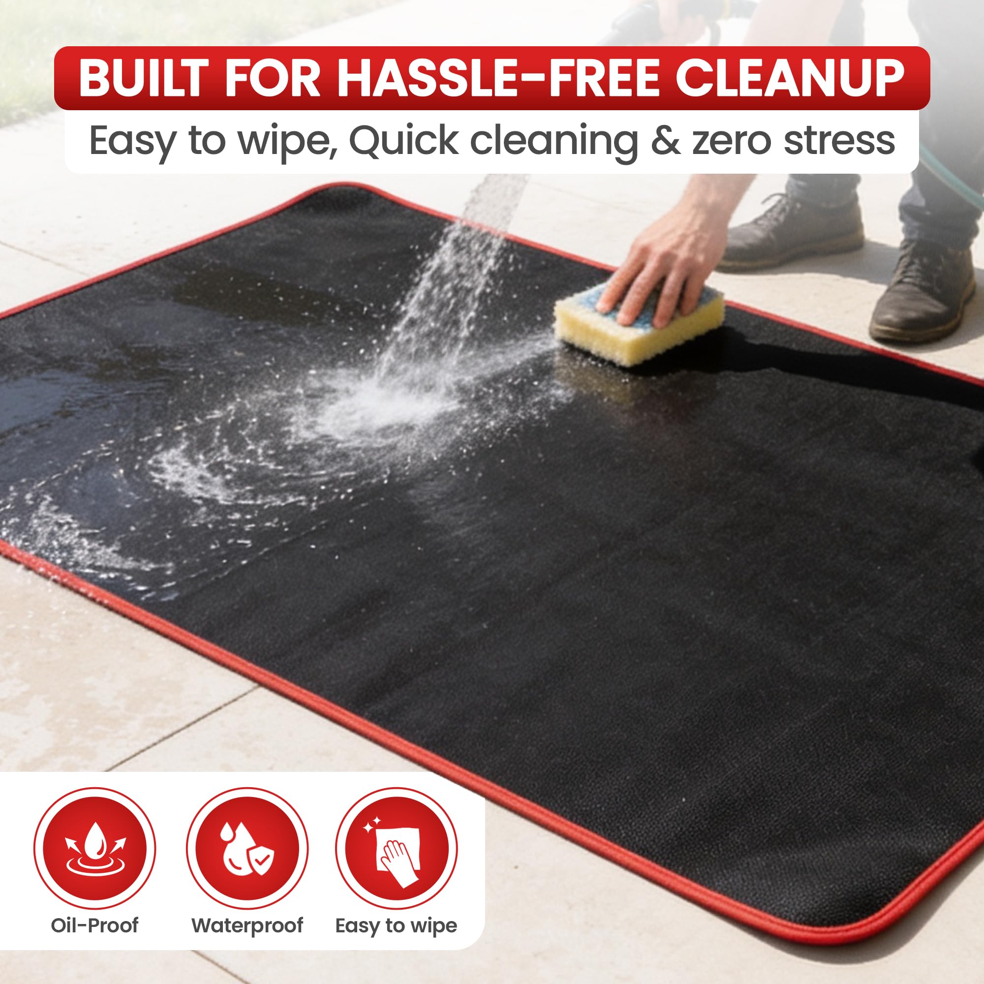 USNEX included apron in box for convenient cleanup and added grilling safety