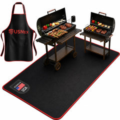 USNEX grill mat front packaging showing product and benefit of deck protection