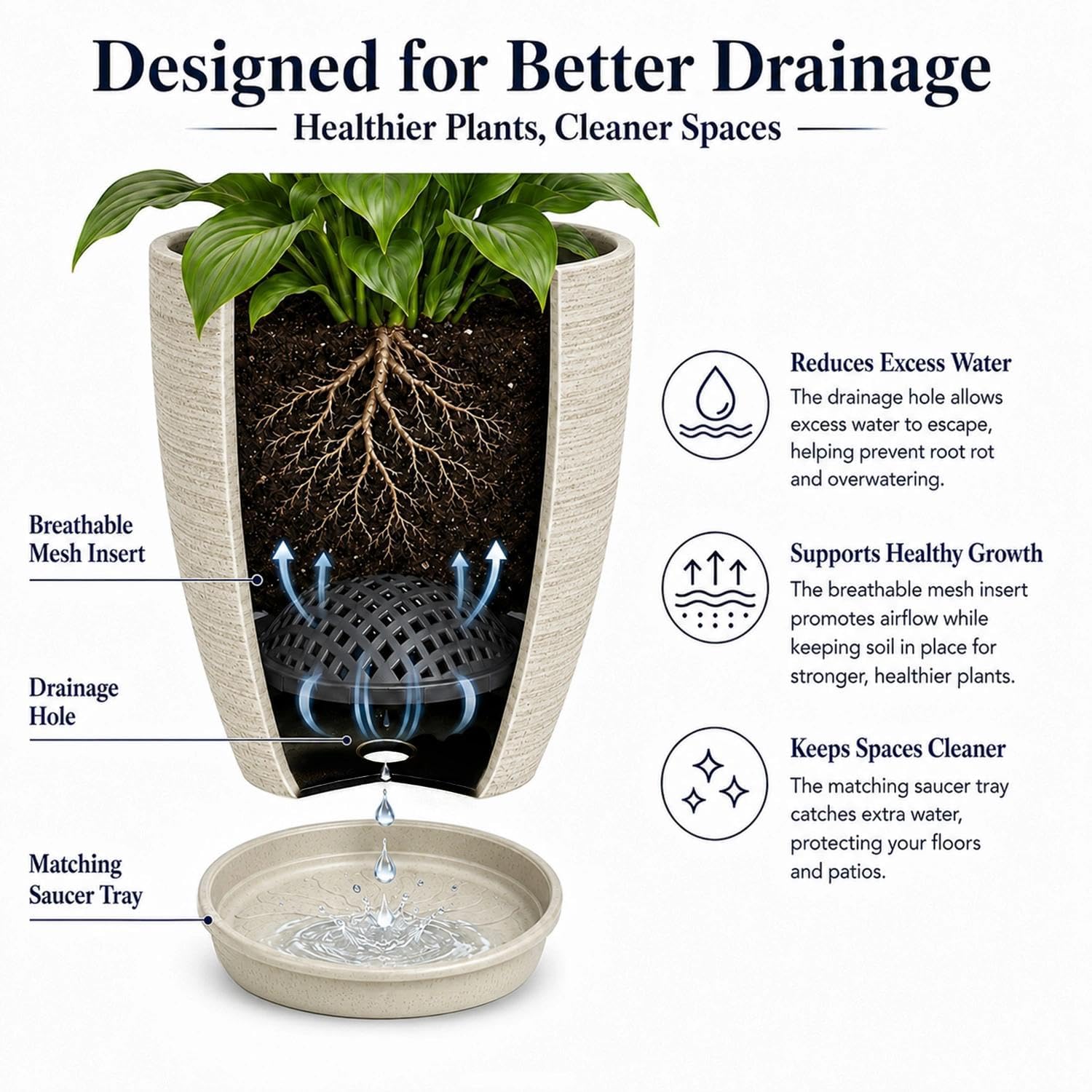 Usocik staged on patio with plants demonstrating versatile outdoor styling