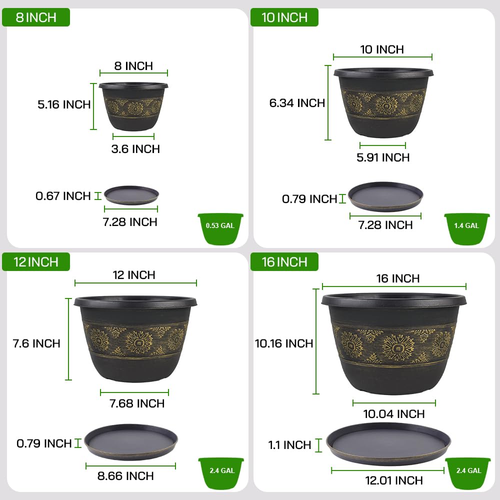 Usocik bottom view showing drainage holes and saucer protecting surfaces