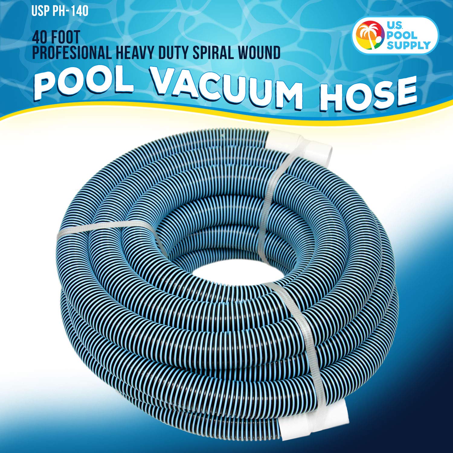 U.S. Pool Supply swivel cuff detail demonstrating tangle-free maneuvering benefit