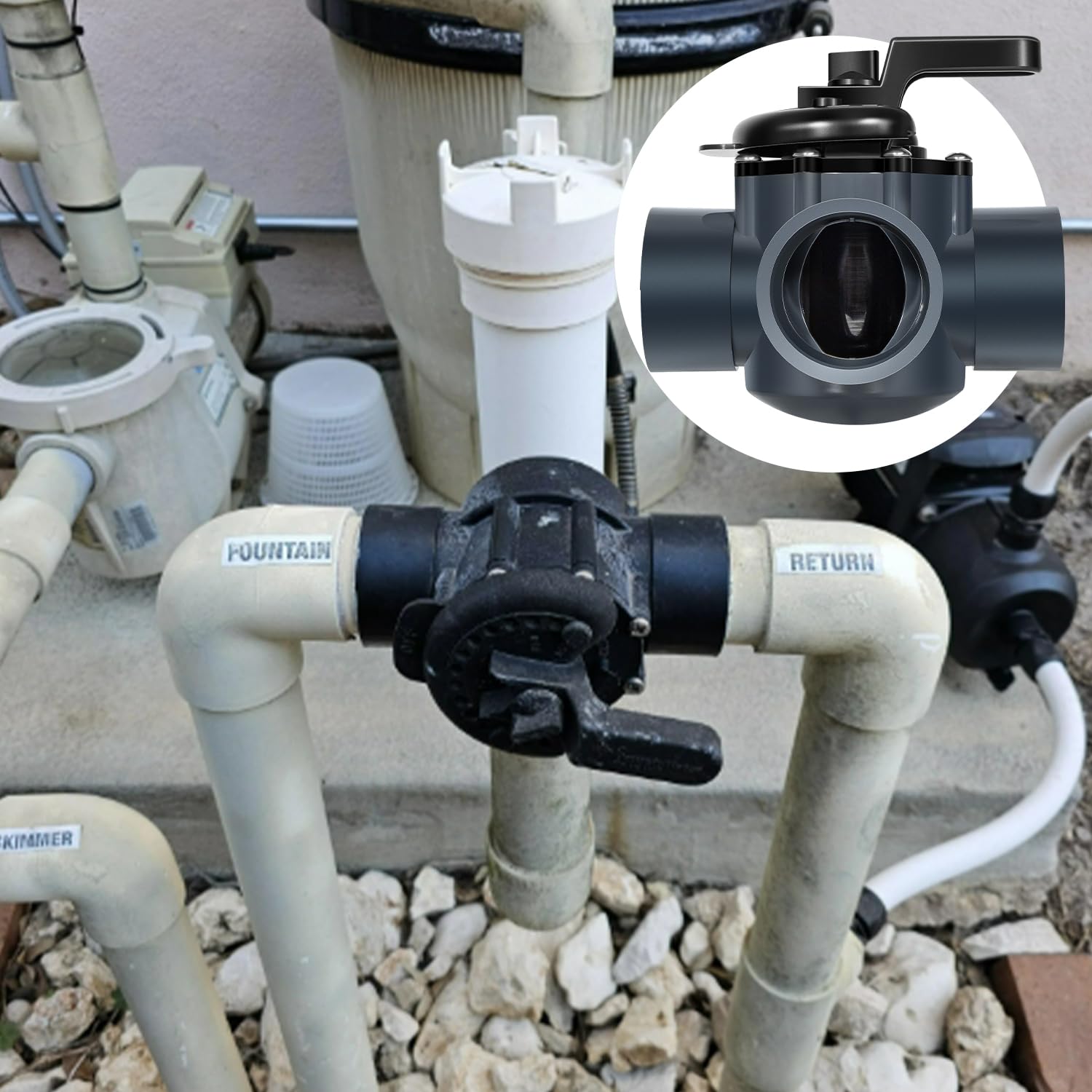 Ussuray valve connection slip fit on pipe demonstrating secure, leak-minimizing joint