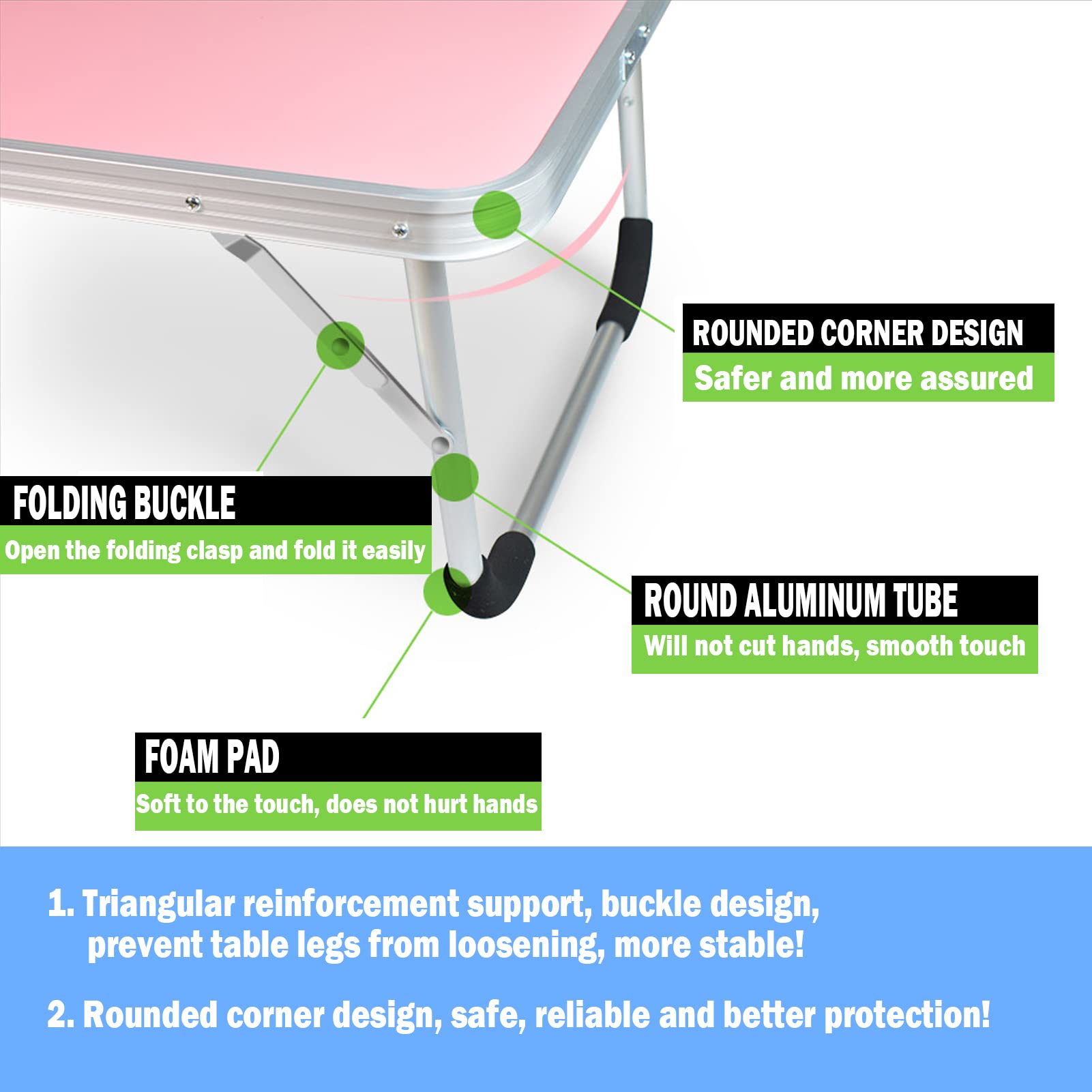 UTDFBWQ triangular leg detail highlighting secure support
