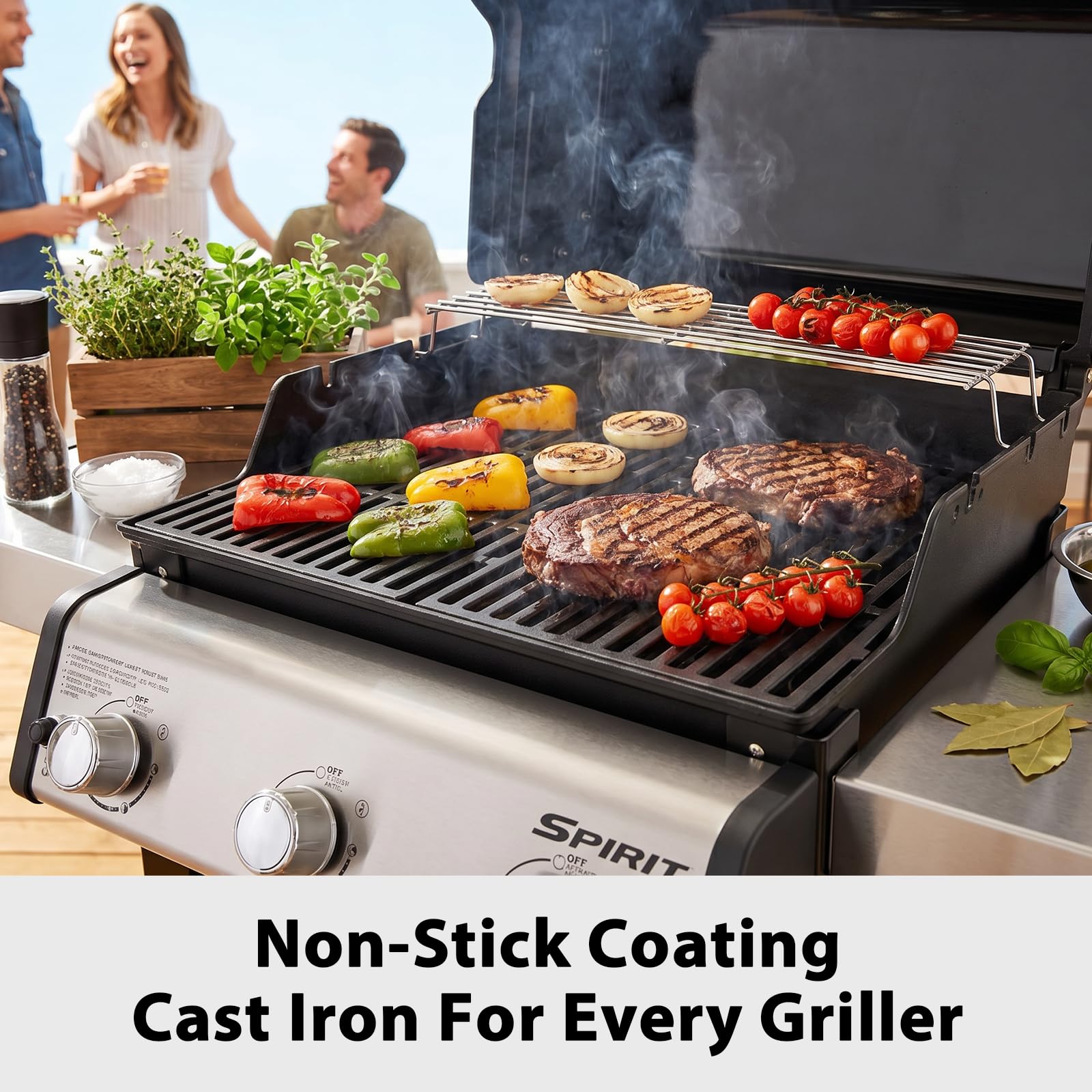 Utheer grate in backyard BBQ setting showing restored grill performance