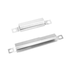 Utheer close-up of stainless-steel burner tube with even flame holes for consistent searing