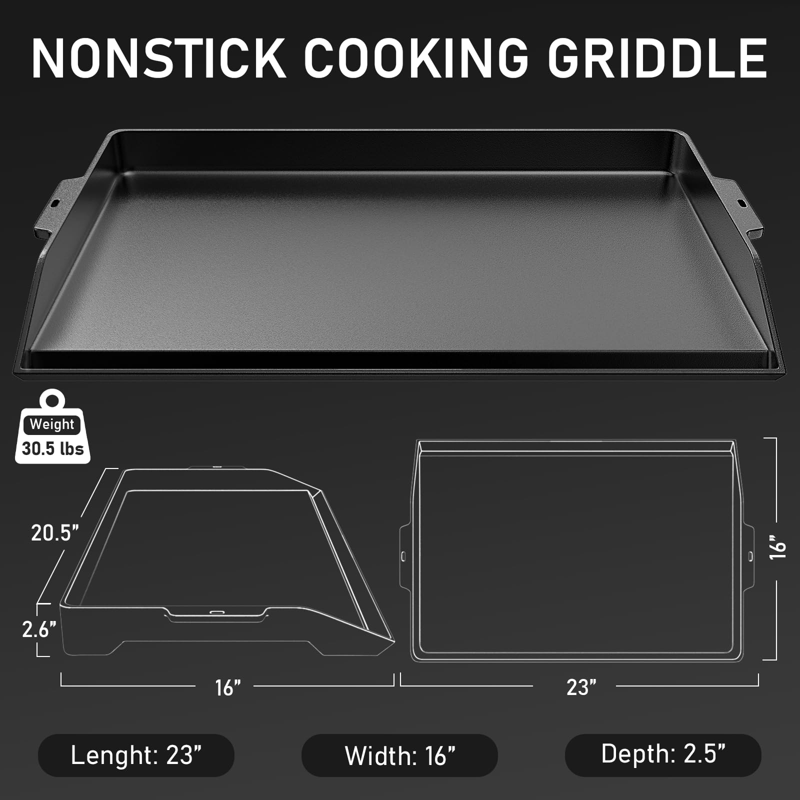 Utheer close-up of enameled surface highlighting smooth nonstick finish and easy cleanup