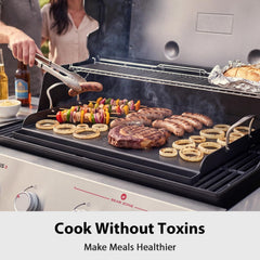 Utheer close-up of pre-seasoned surface highlighting nonstick readiness and easy release