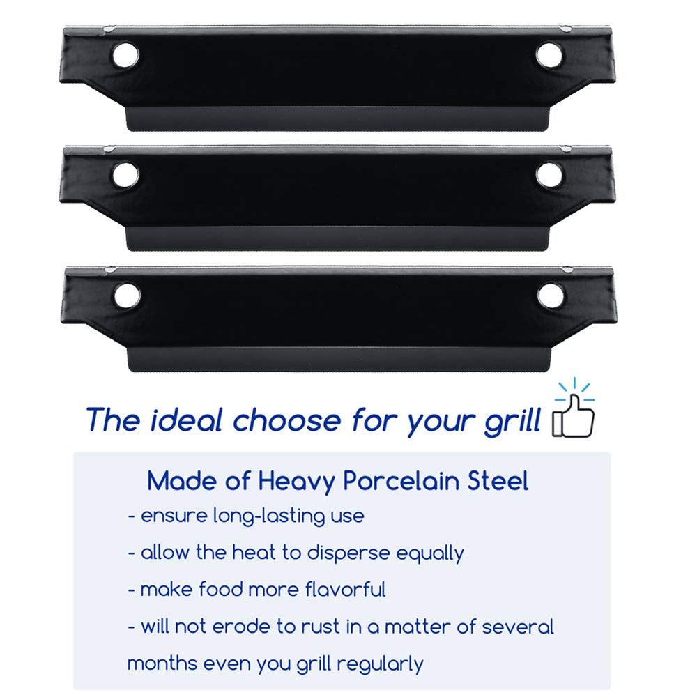 Utheer cooking grate flat lay showing porcelain-coated steel and easy cleanup benefit