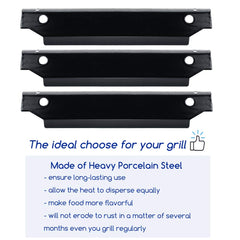 Utheer cooking grate flat lay showing porcelain-coated steel and easy cleanup benefit