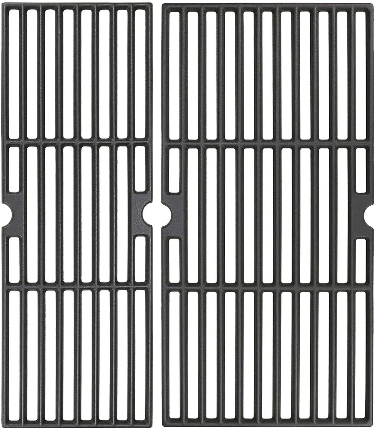 Utheer front view of cast iron grates showing full coverage and reliable durability