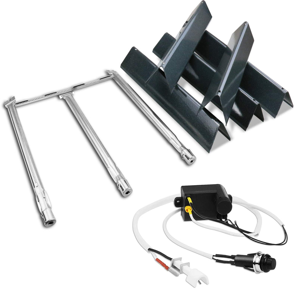 Utheer front view of replacement kit for Weber Spirit 300 showing full component set and improved protection