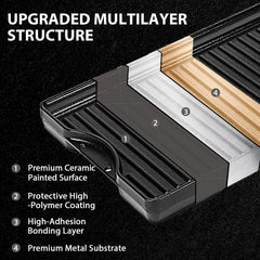 Utheer grease trap detail demonstrating raised edges that control drips and spills