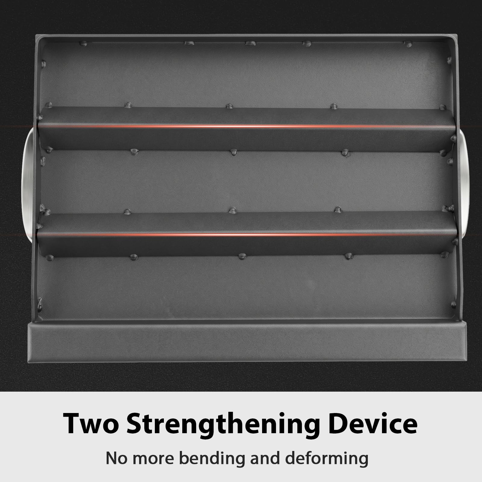 Utheer polished edge and thick cast iron showing warp-resistant strength