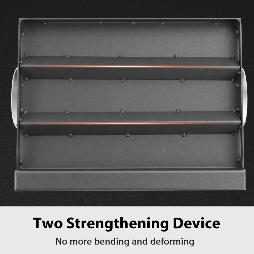 Utheer polished edge and thick cast iron showing warp-resistant strength