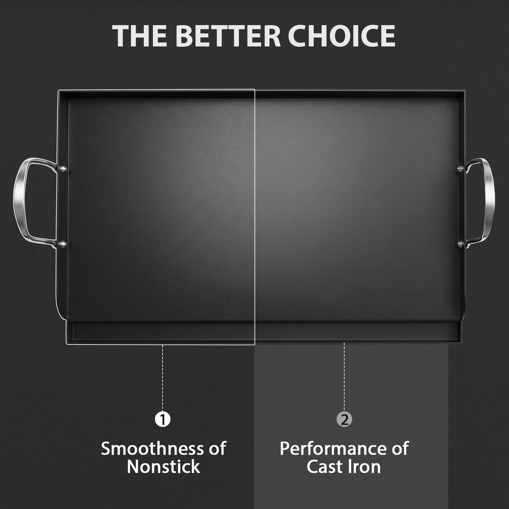 Utheer griddle in grill cooking pancakes demonstrating versatile breakfast grilling benefits