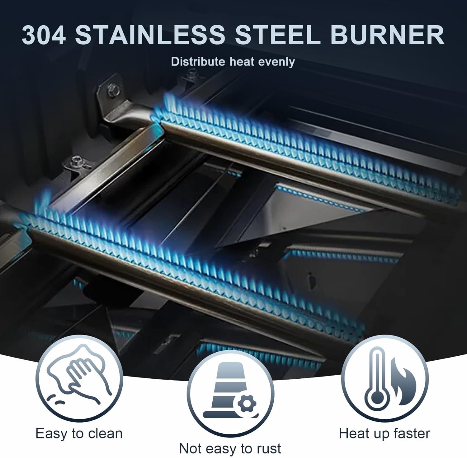 Utheer installed burners and flavorizer bars in grill improving heat distribution