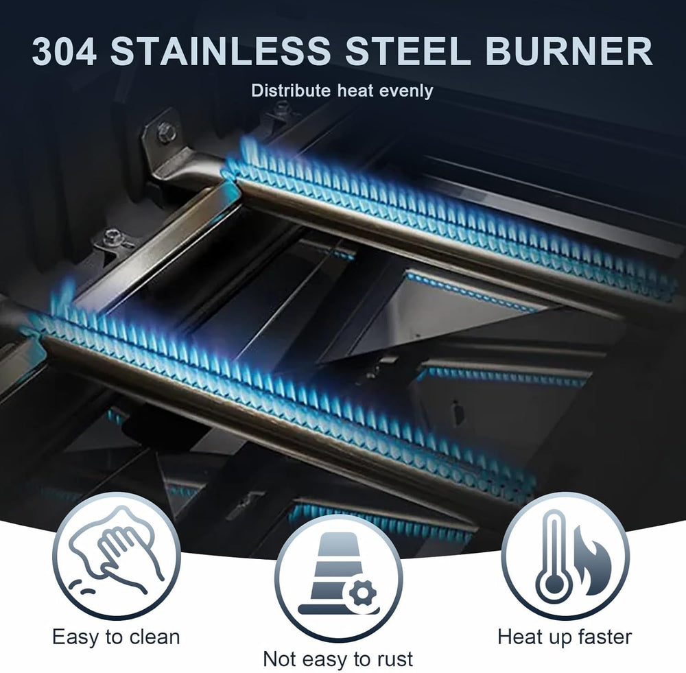 Utheer installed burners and flavorizer bars in grill improving heat distribution